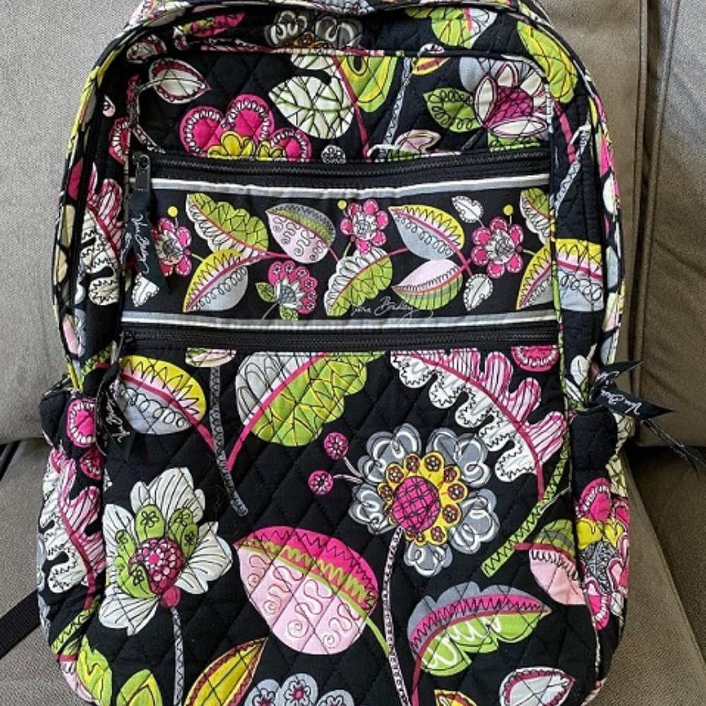Vera Bradley Moon Blooms Campus Backpack